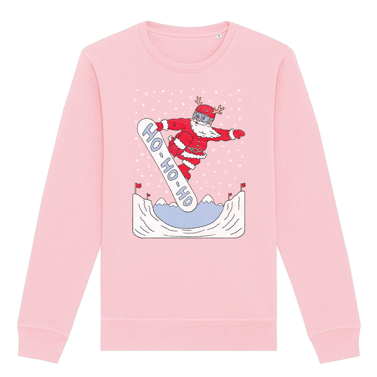 Ho Ho Ho Snowboarding Christmas | Vintage Rocker Sweatshirt