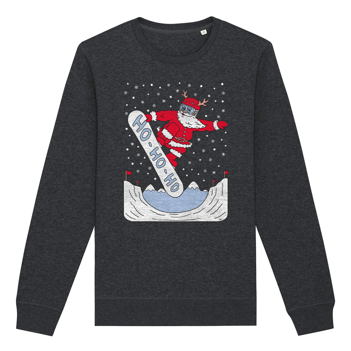 Ho Ho Ho Snowboarding Christmas | Vintage Rocker Sweatshirt