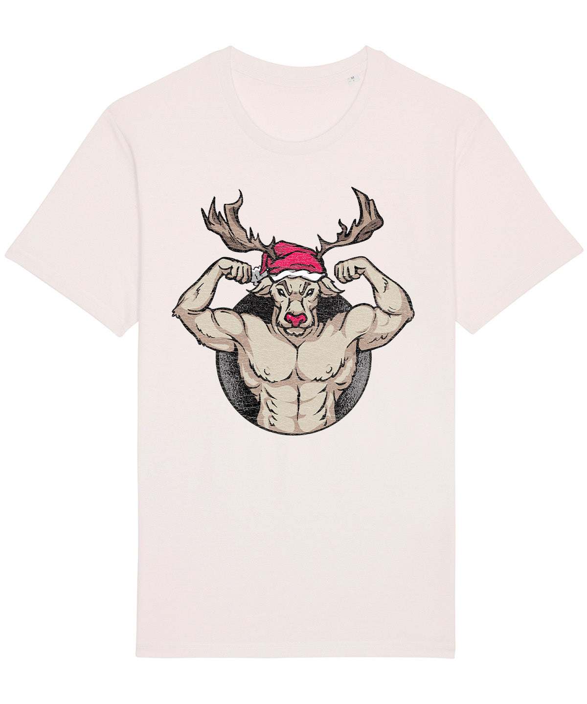 Rudolph Muscles | Vintage Christmas Rocker T-Shirt Chroma Clothing