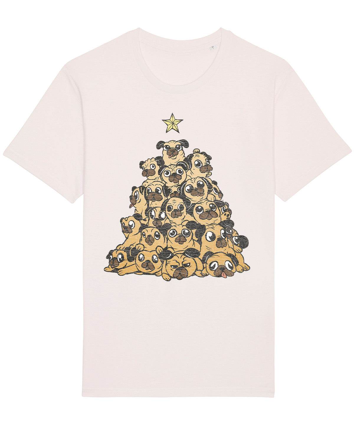 Christmas Tree Pugs | Vintage Christmas Rocker T-Shirt Chroma Clothing