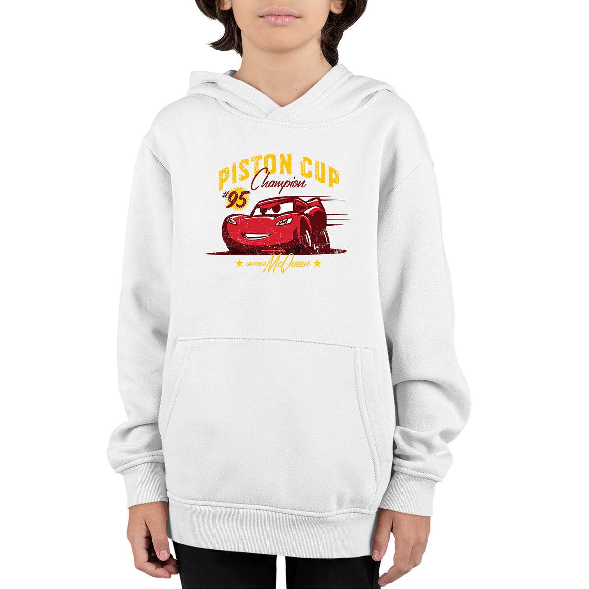 Lightning McQueen Piston Cup | Disney Kids Pullover Hoodie Chroma Clothing