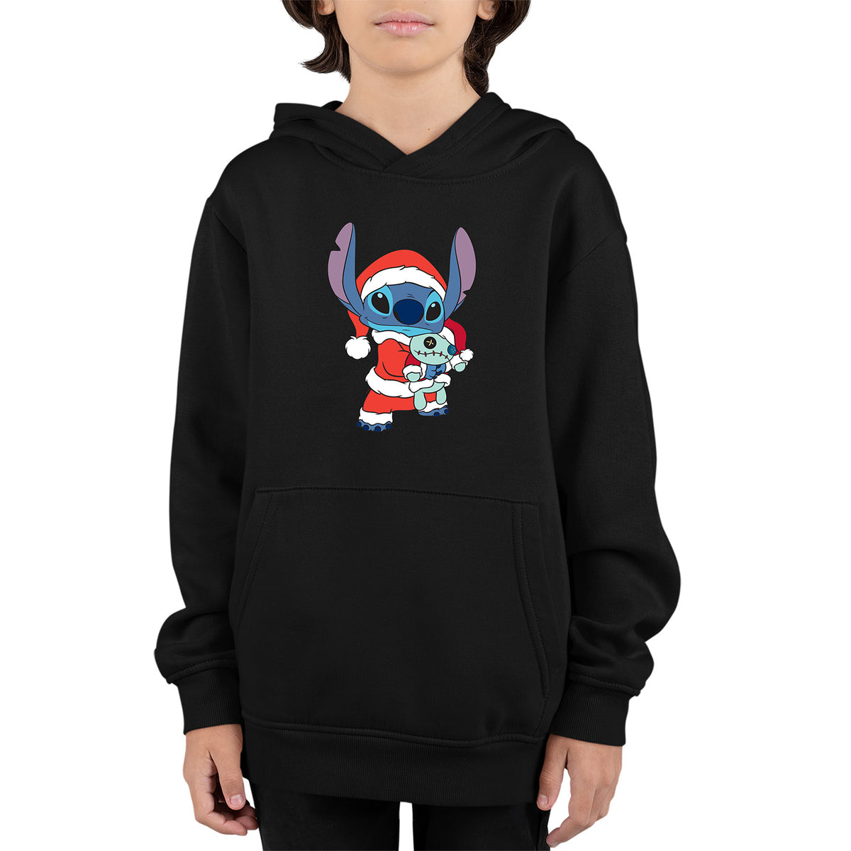 Lilo & Stitch Christmas | Disney Kids Pullover Hoodie Chroma Clothing