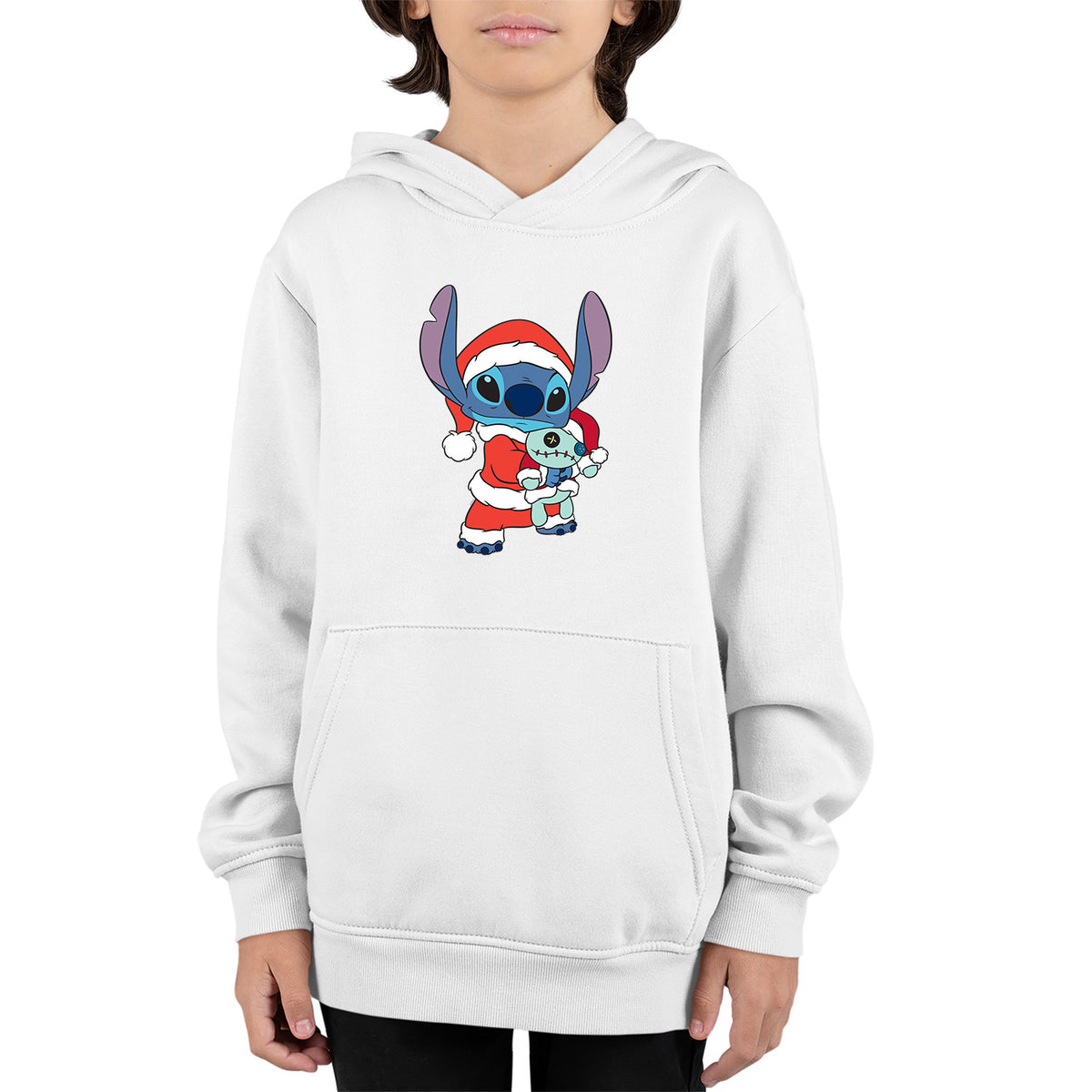 Lilo & Stitch Christmas | Disney Kids Pullover Hoodie Chroma Clothing