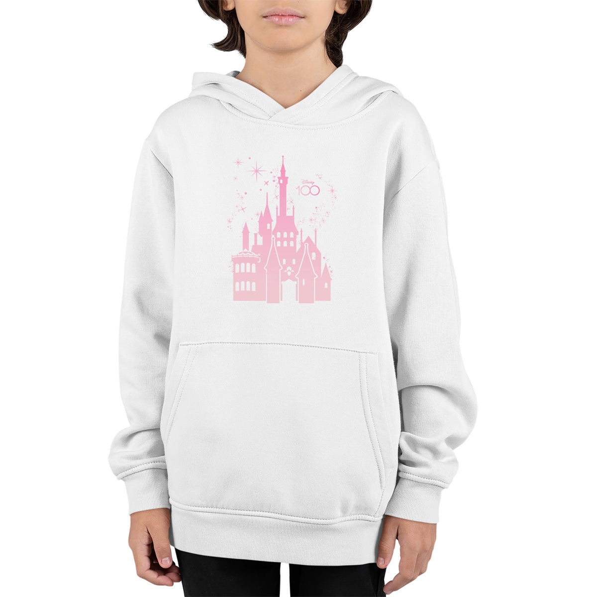 Disney 100 Years Castle | Disney Kids Pullover Hoodie Chroma Clothing
