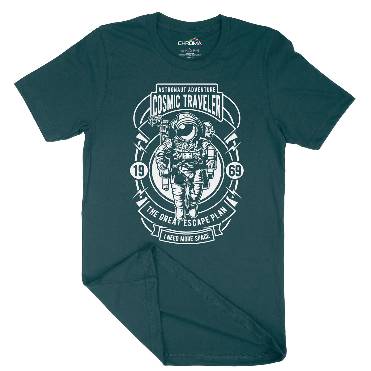 Cosmic Traveller | Vintage Adult T-Shirt | Classic Vintage Clothing Chroma Clothing