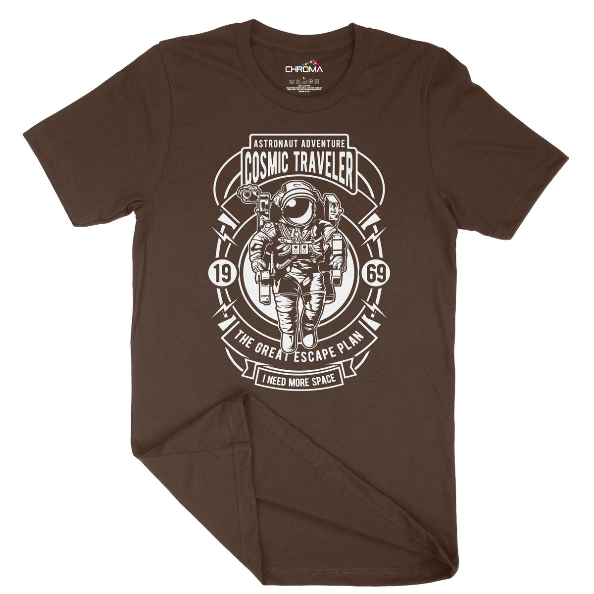 Cosmic Traveller | Vintage Adult T-Shirt | Classic Vintage Clothing Chroma Clothing