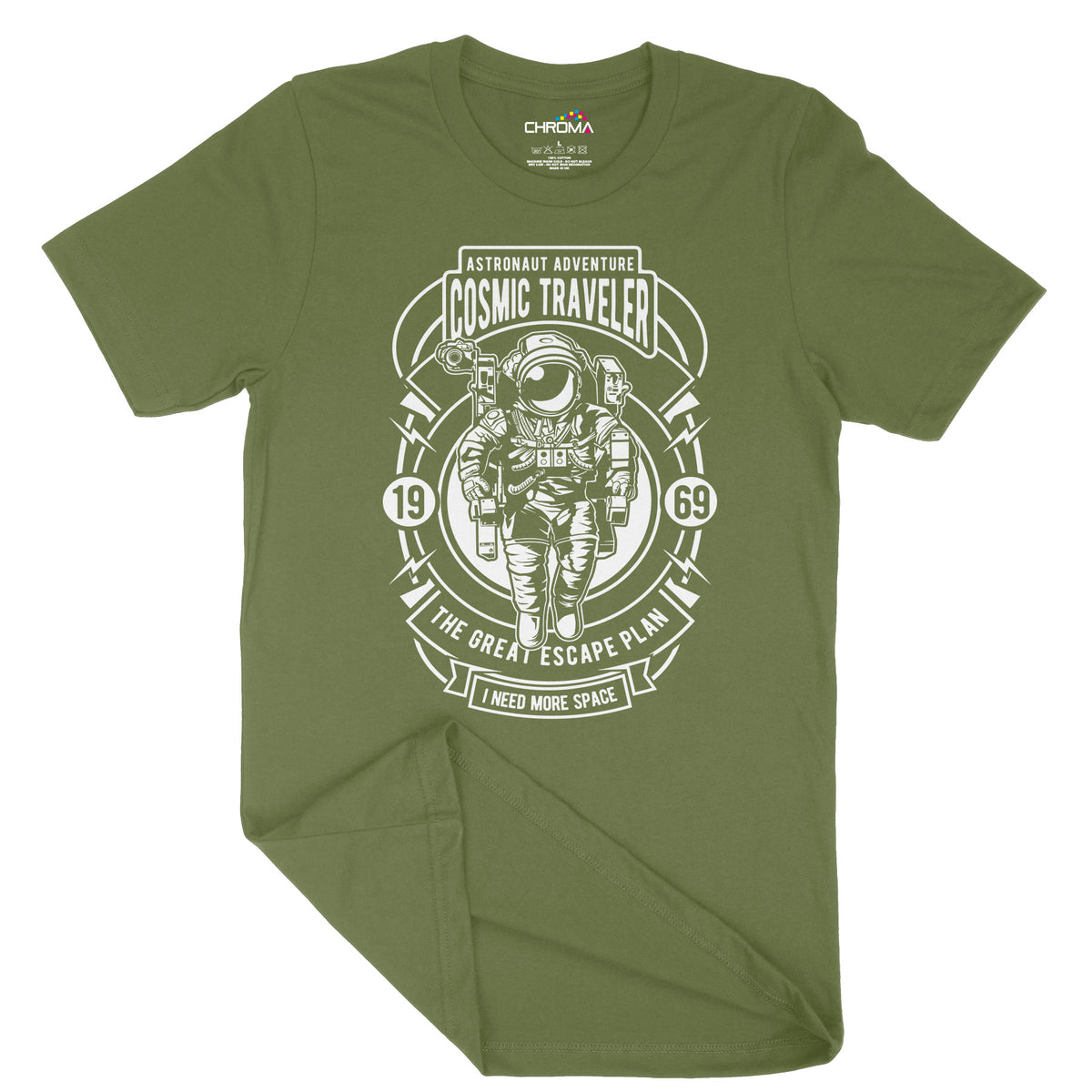 Cosmic Traveller | Vintage Adult T-Shirt | Classic Vintage Clothing Chroma Clothing