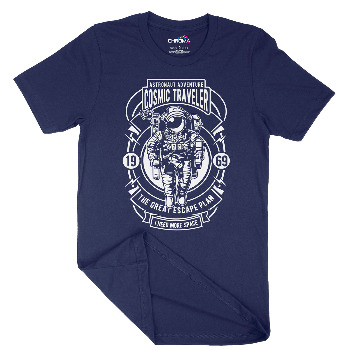 Cosmic Traveller | Vintage Adult T-Shirt | Classic Vintage Clothing Chroma Clothing