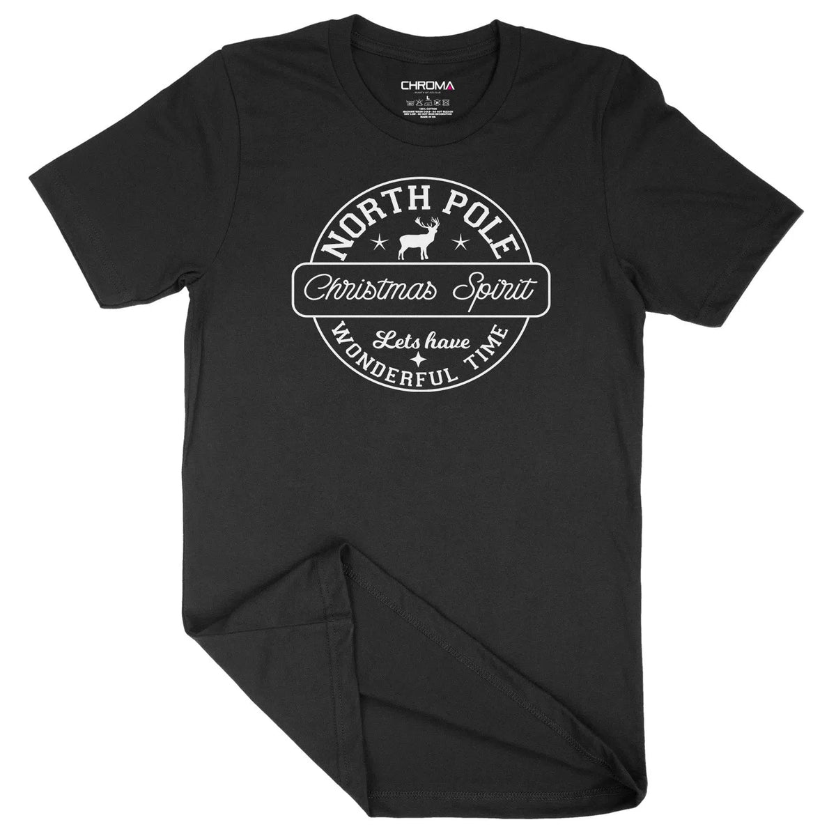 North Pole Christmas Spirit | Unisex Christmas T-Shirt Chroma Clothing