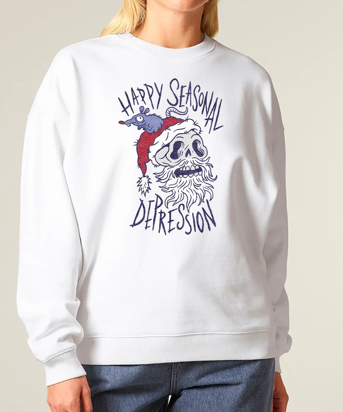 Happy Seasonal Depression | Stanley Radder Sweatshirt