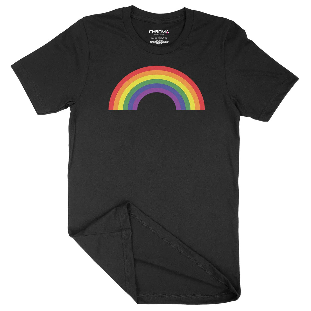 Classic Rainbow LGBTQ | Unisex Adult T-Shirt Chroma Clothing