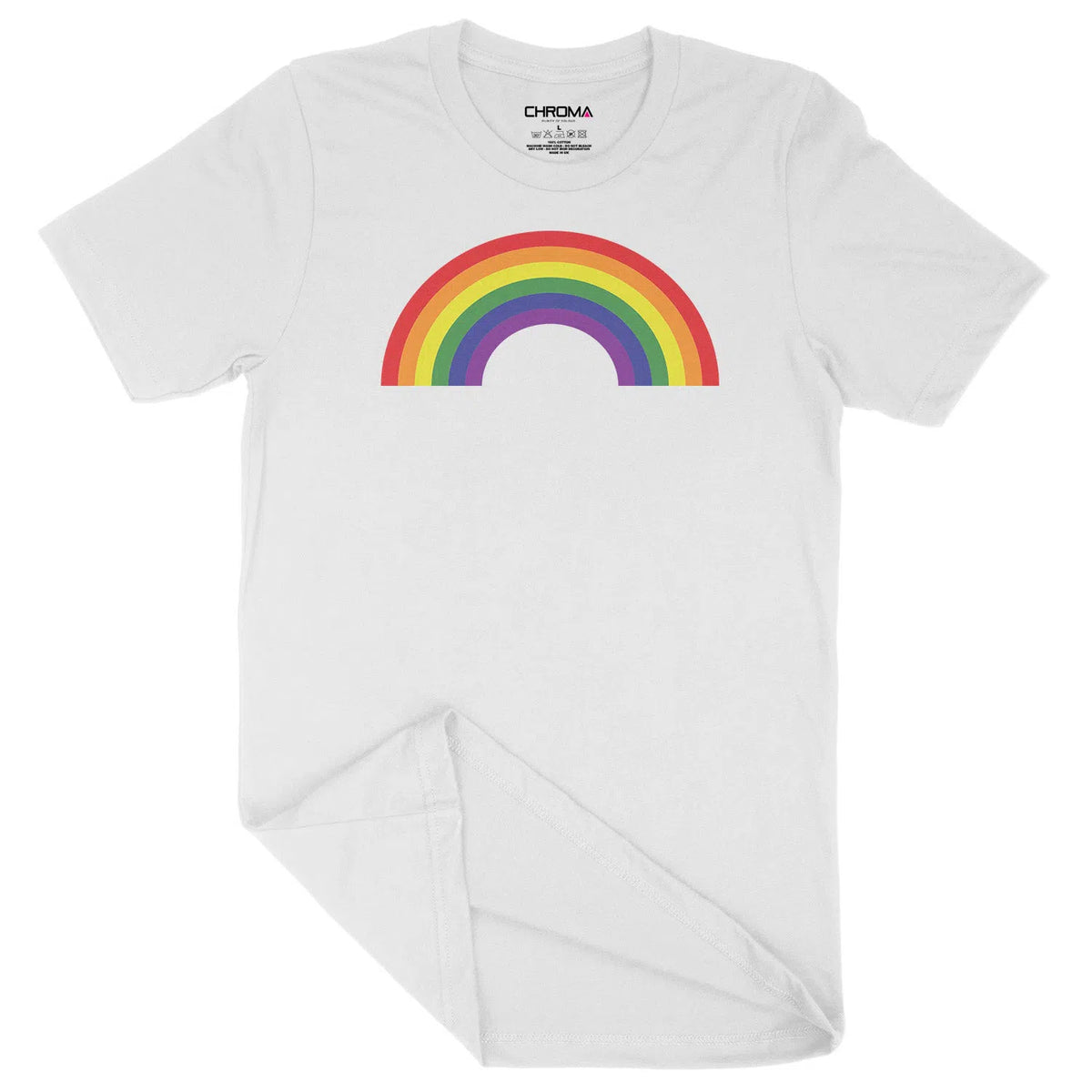 Classic Rainbow LGBTQ | Unisex Adult T-Shirt Chroma Clothing
