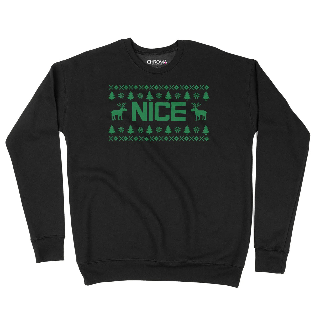 Nice | Naughty or Nice | Unisex Christmas Sweater Chroma Clothing
