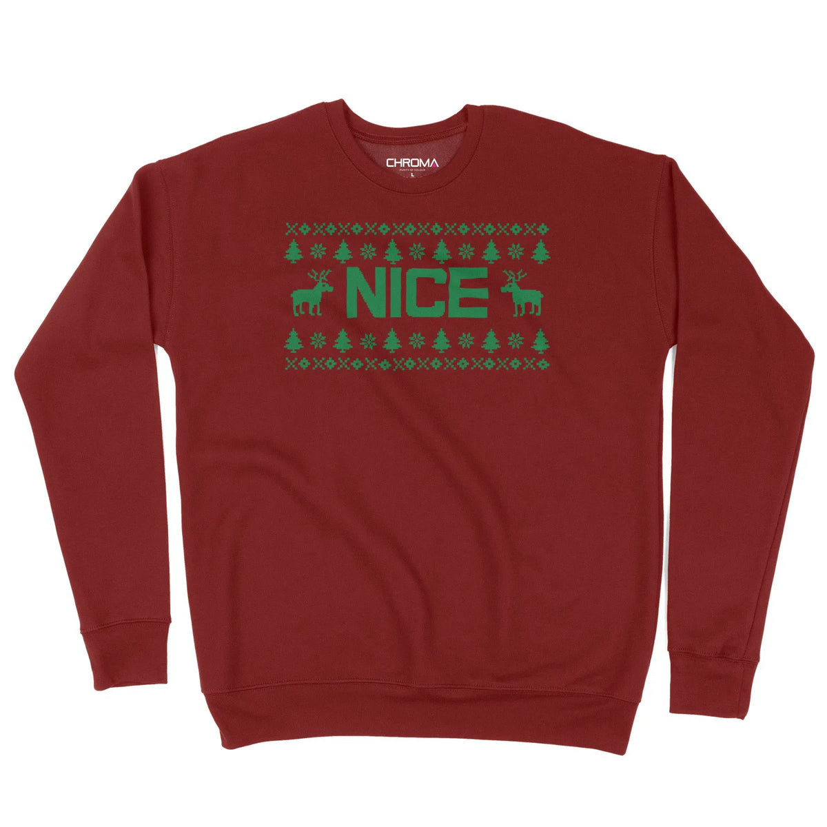 Nice | Naughty or Nice | Unisex Christmas Sweater Chroma Clothing