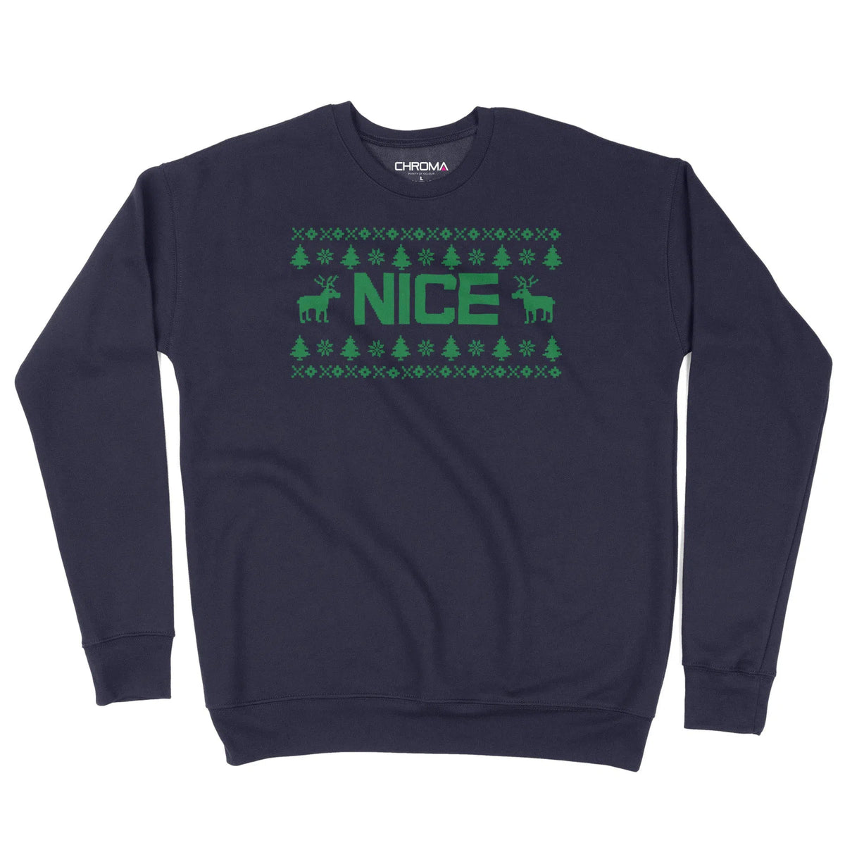 Nice | Naughty or Nice | Unisex Christmas Sweater Chroma Clothing