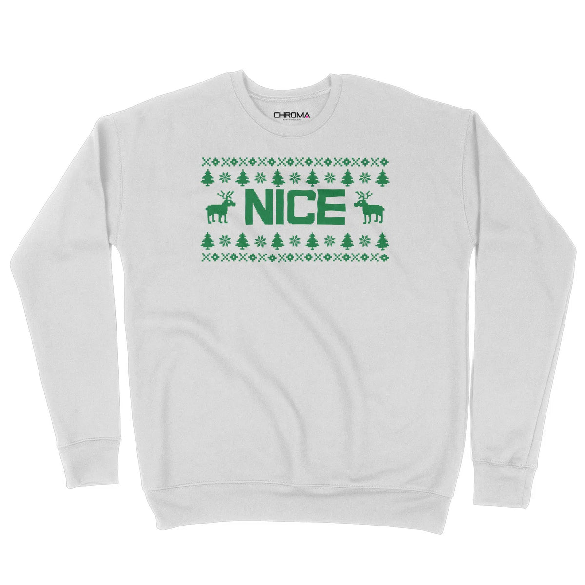 Nice | Naughty or Nice | Unisex Christmas Sweater Chroma Clothing