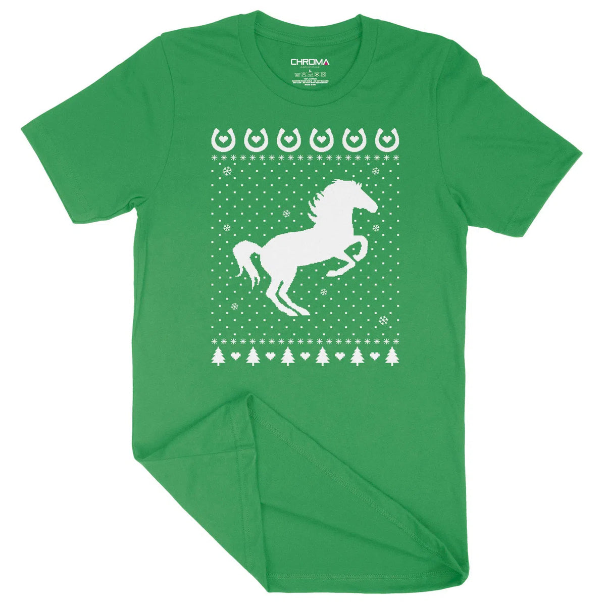 Festive Horse Riding | Unisex Christmas T-Shirt Chroma Clothing