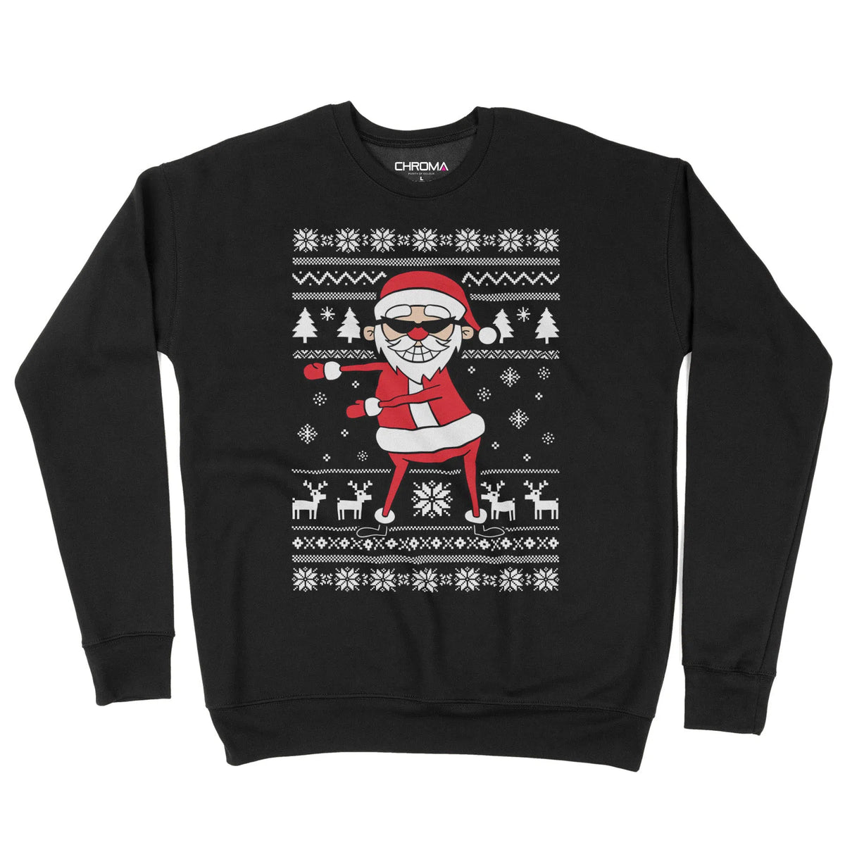 Santa Flossing | Unisex Christmas Sweater Chroma Clothing