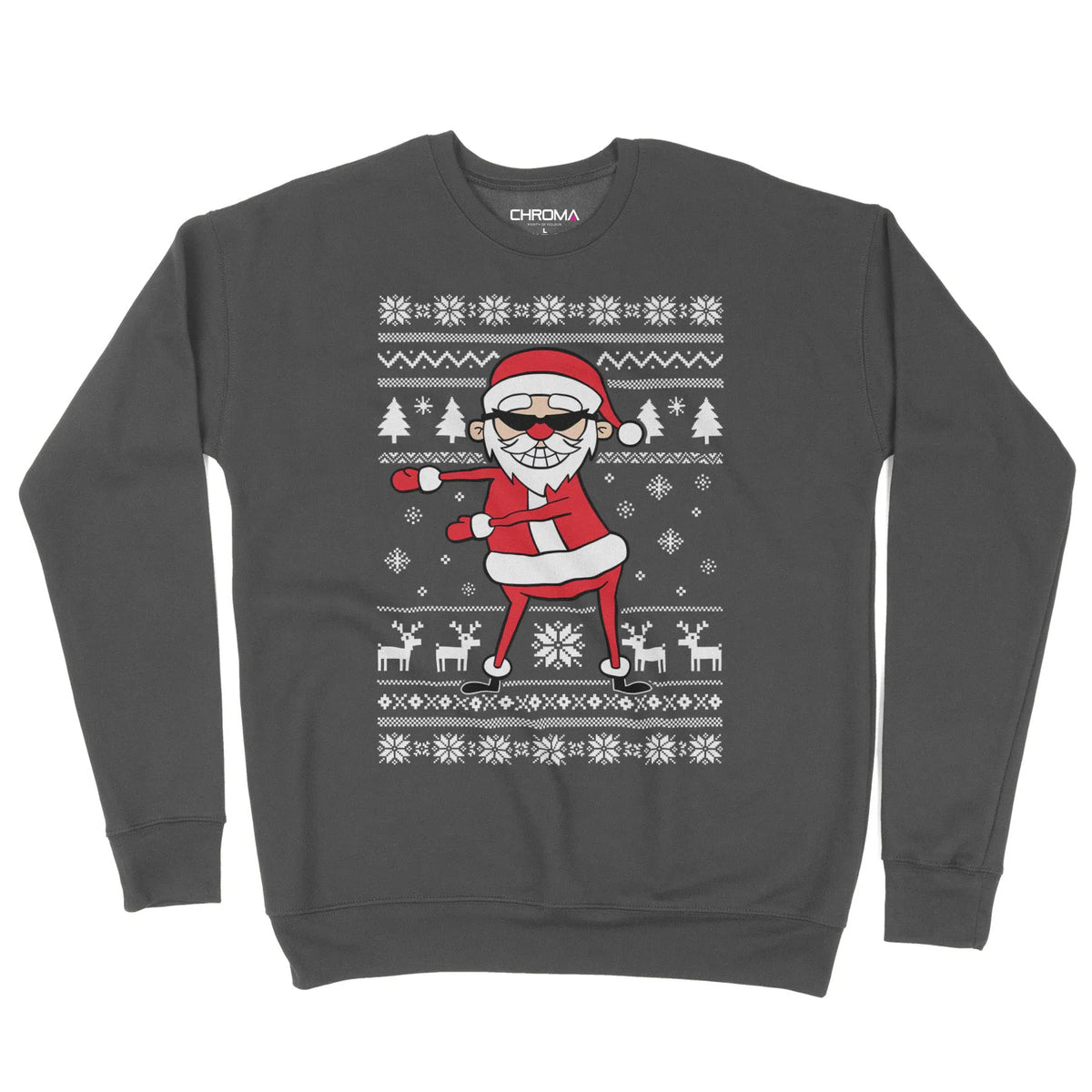 Santa Flossing | Unisex Christmas Sweater Chroma Clothing