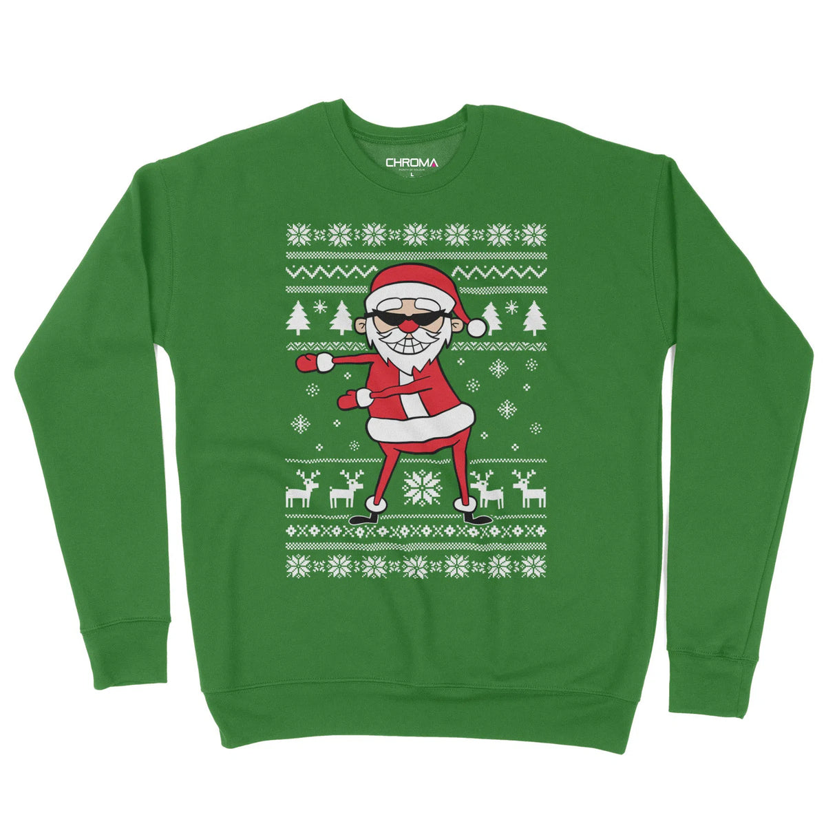 Santa Flossing | Unisex Christmas Sweater Chroma Clothing