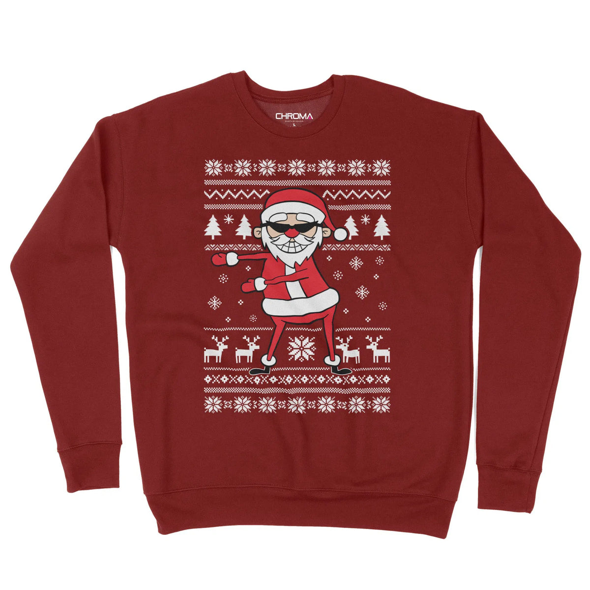 Santa Flossing | Unisex Christmas Sweater Chroma Clothing
