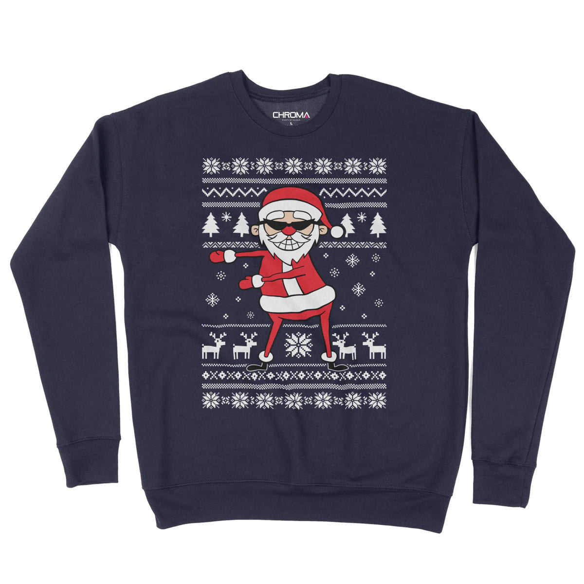 Santa Flossing | Unisex Christmas Sweater Chroma Clothing