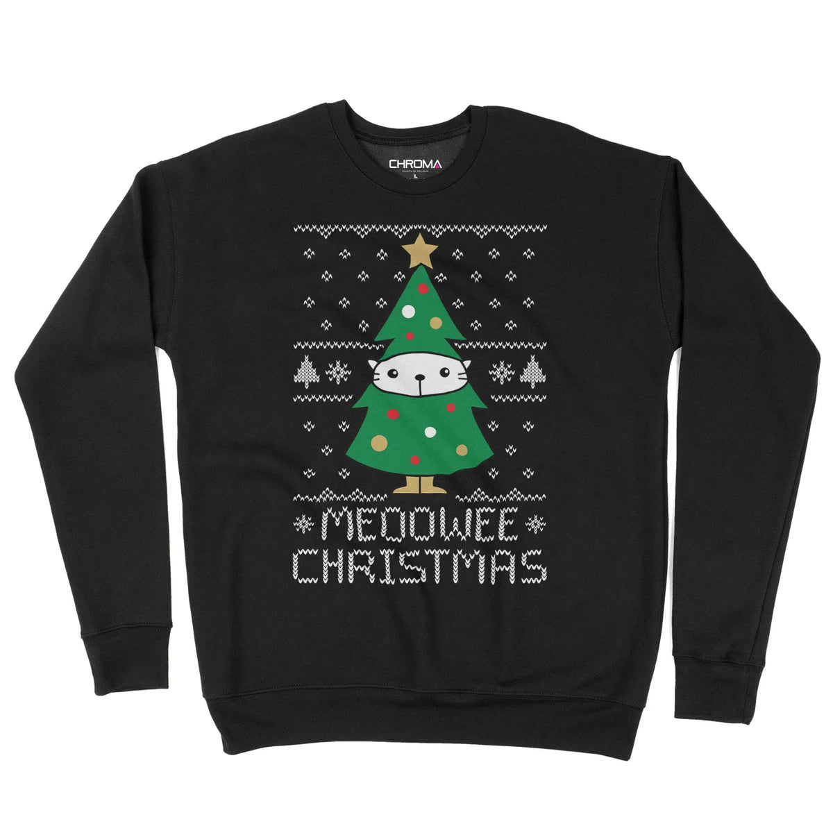 Meoowee Christmas Cat Tree | Unisex Christmas Sweater Chroma Clothing