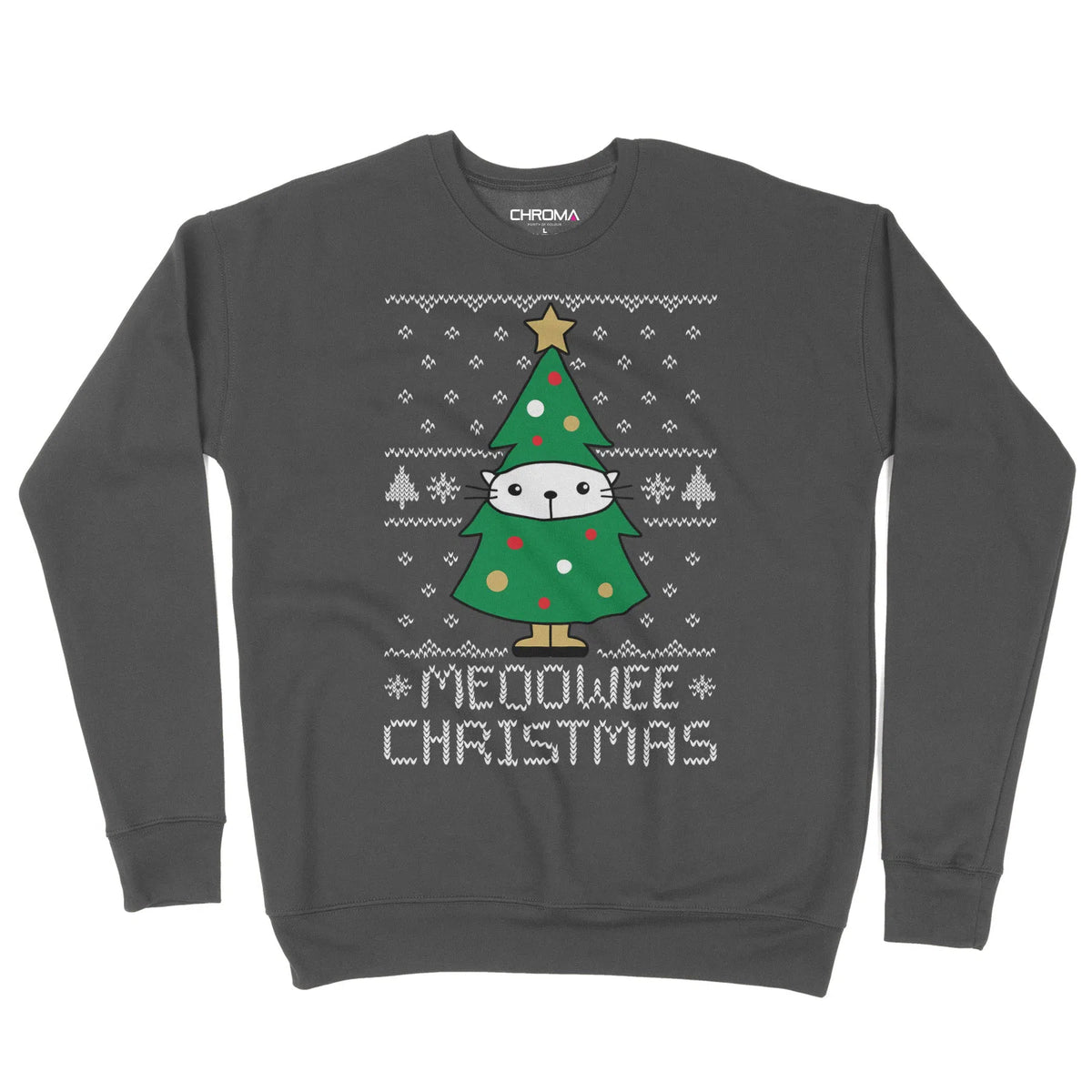 Meoowee Christmas Cat Tree | Unisex Christmas Sweater Chroma Clothing
