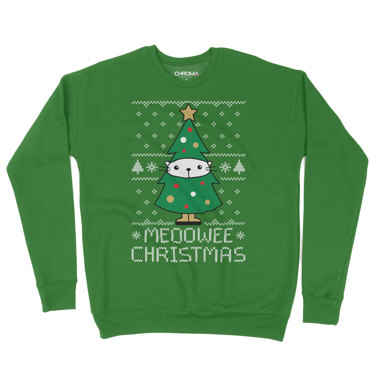 Meoowee Christmas Cat Tree | Unisex Christmas Sweater Chroma Clothing
