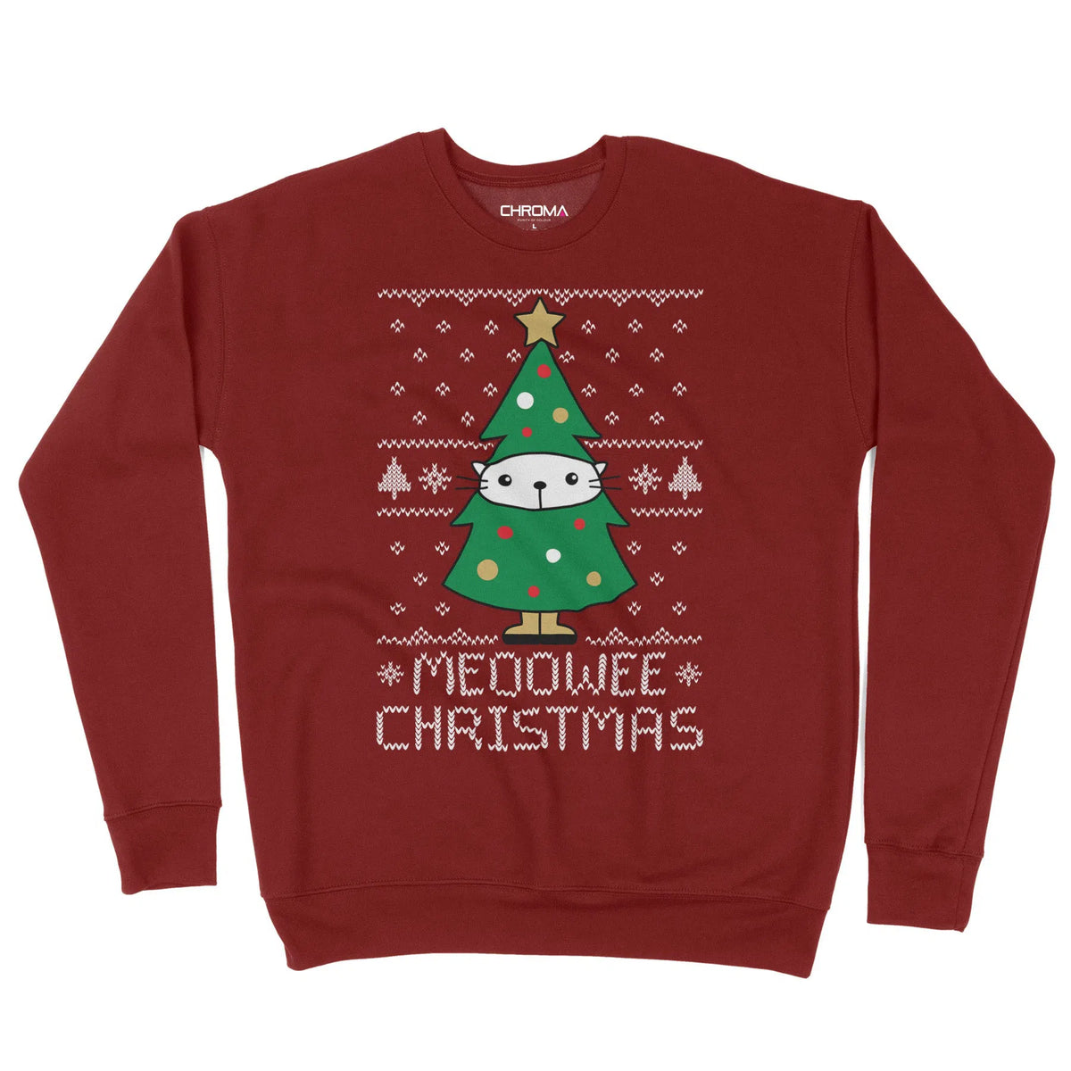 Meoowee Christmas Cat Tree | Unisex Christmas Sweater Chroma Clothing