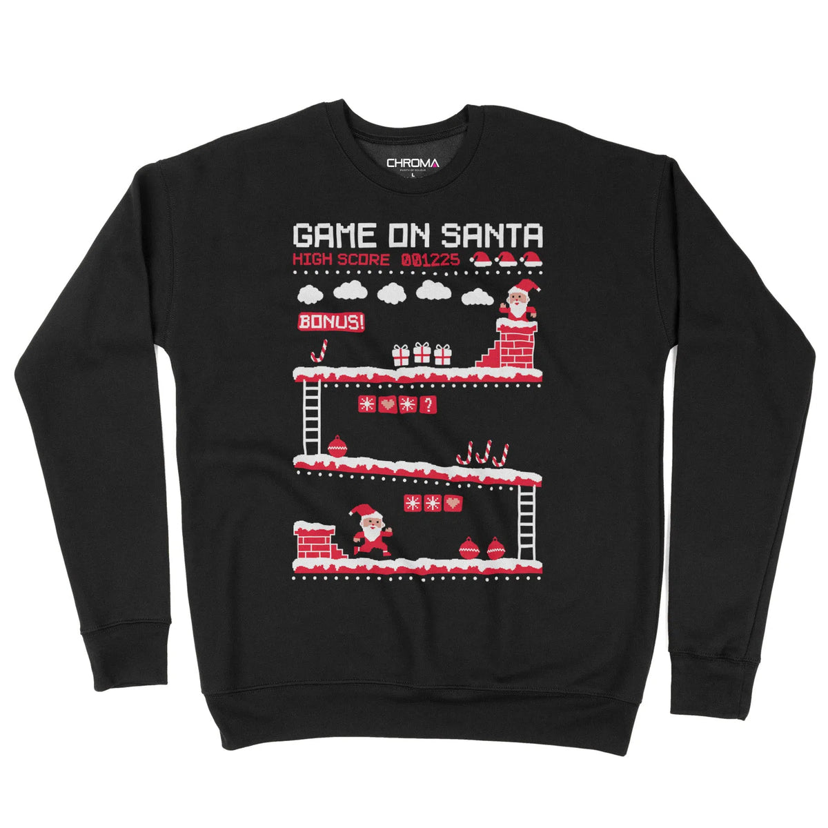 Game On Santa | Unisex Christmas Sweater Chroma Clothing