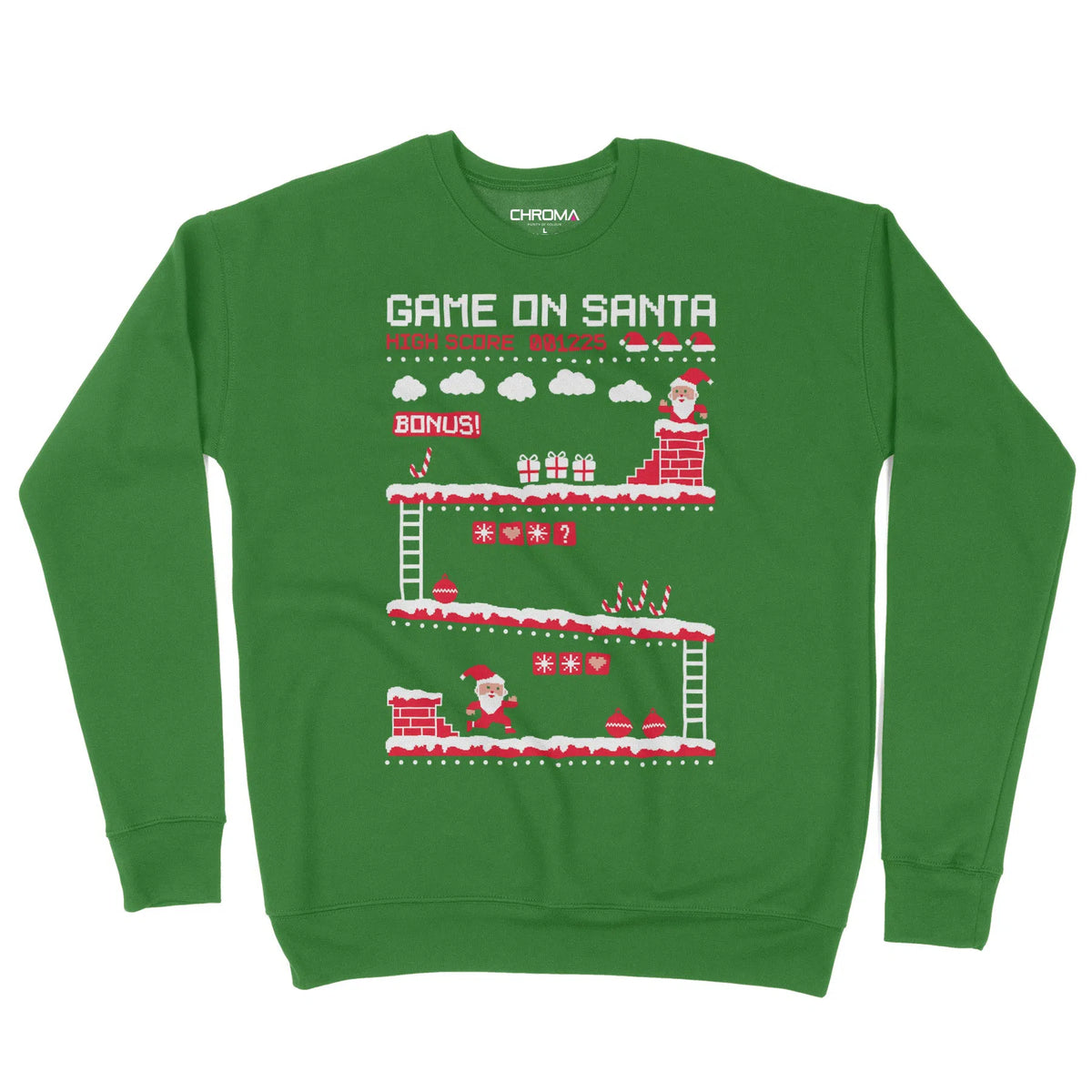 Game On Santa | Unisex Christmas Sweater Chroma Clothing