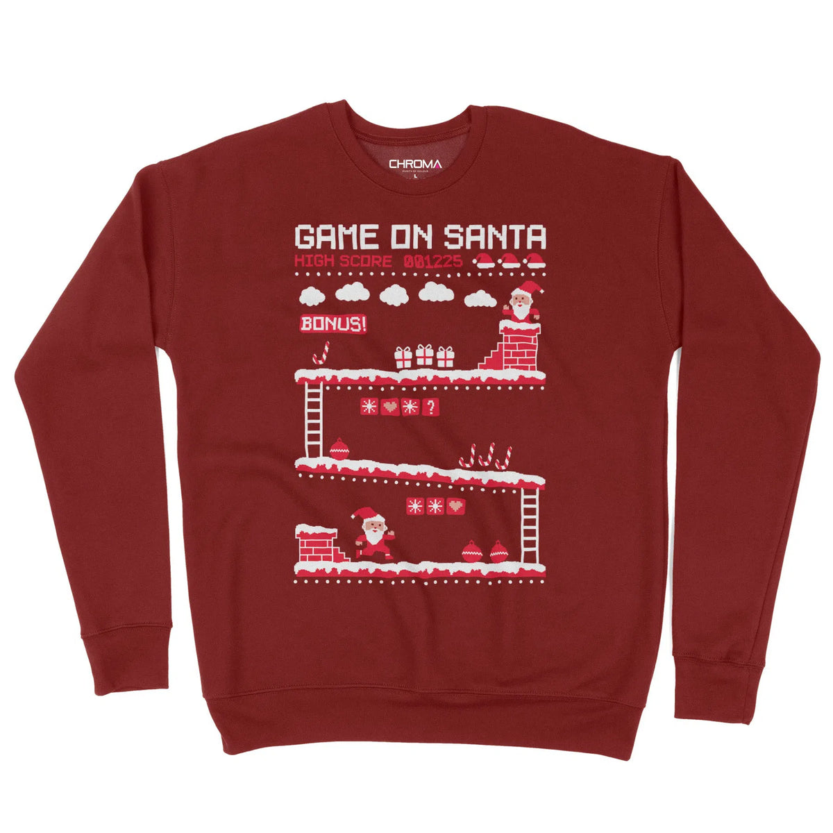 Game On Santa | Unisex Christmas Sweater Chroma Clothing