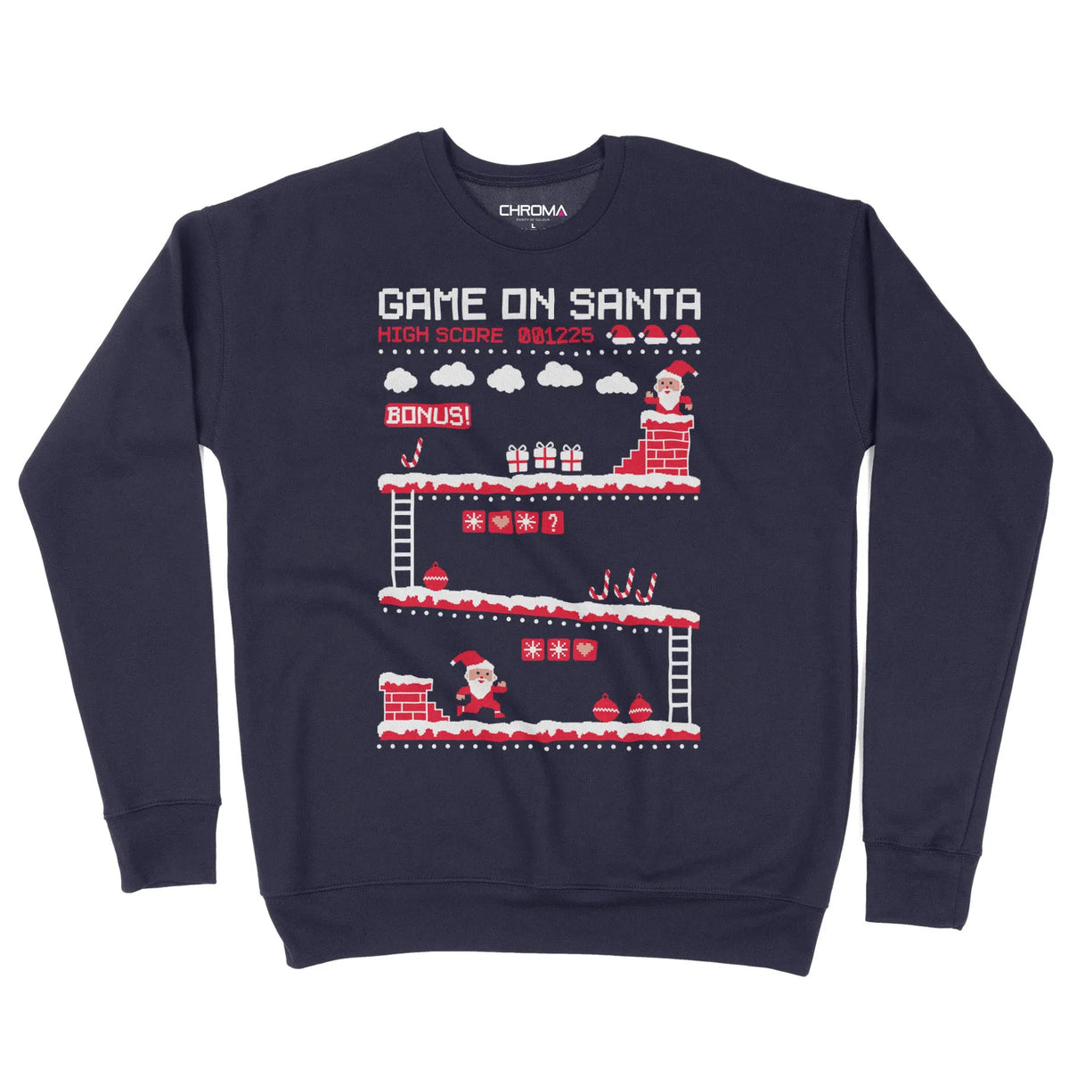 Game On Santa | Unisex Christmas Sweater Chroma Clothing