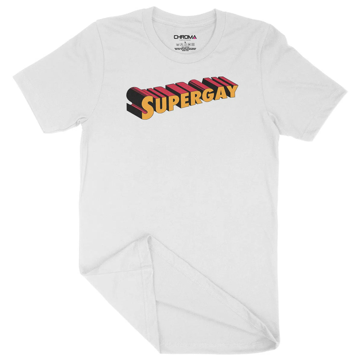 Supergay LGBTQ | Unisex Adult T-Shirt Chroma Clothing