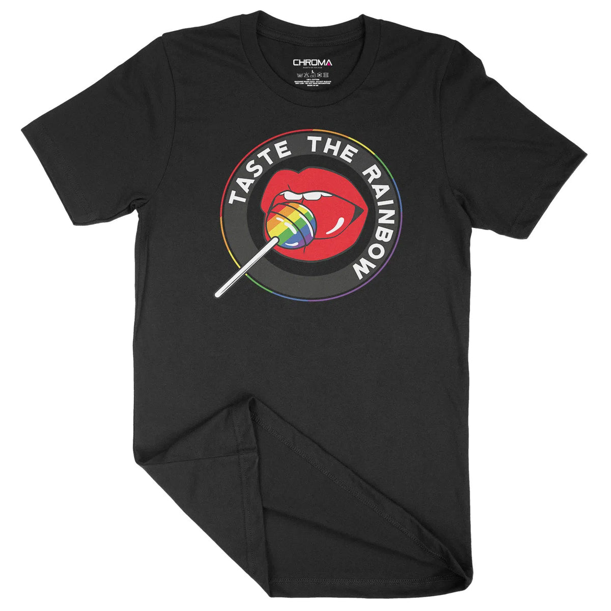 Taste The Rainbow LGBTQ | Unisex Adult T-Shirt Chroma Clothing