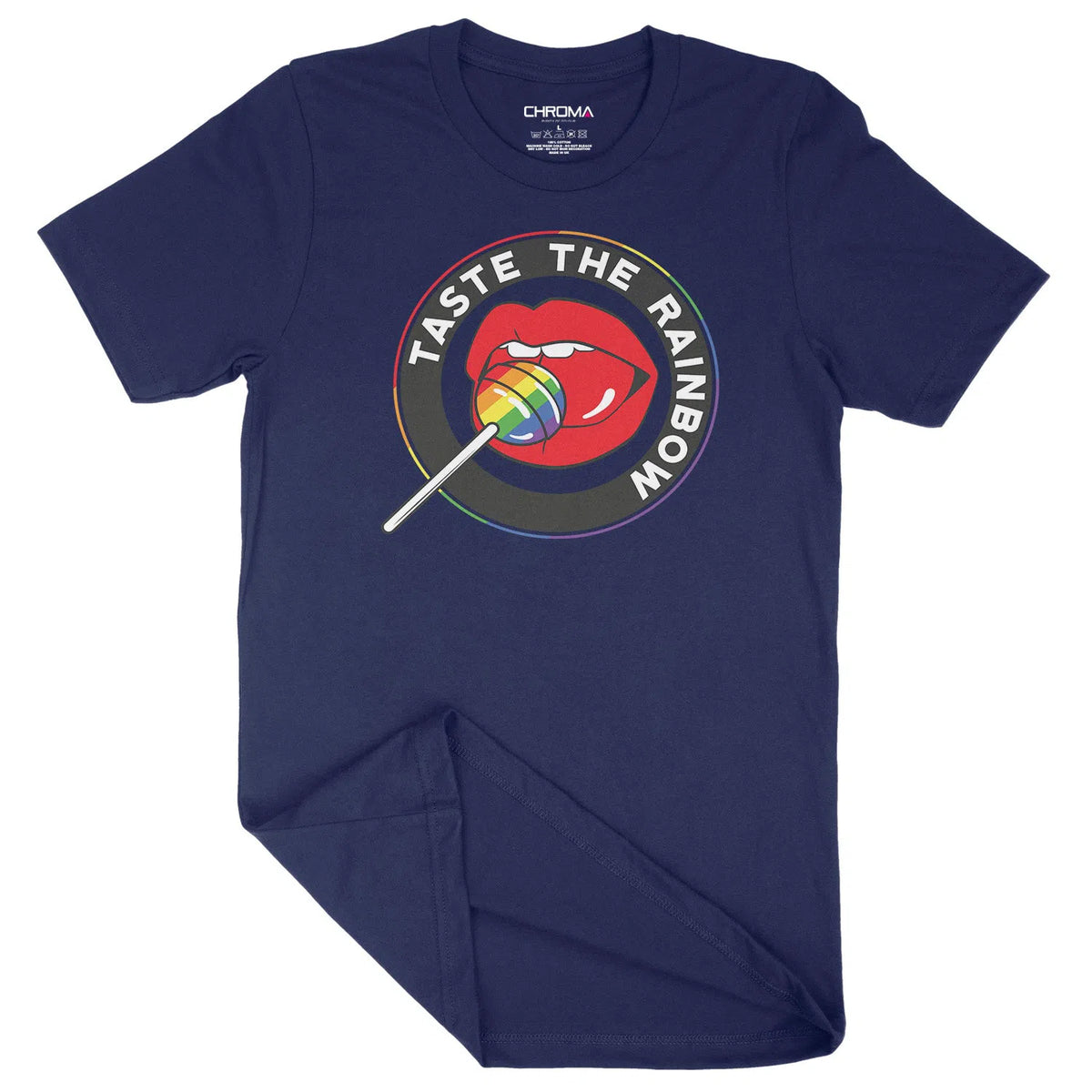Taste The Rainbow LGBTQ | Unisex Adult T-Shirt Chroma Clothing