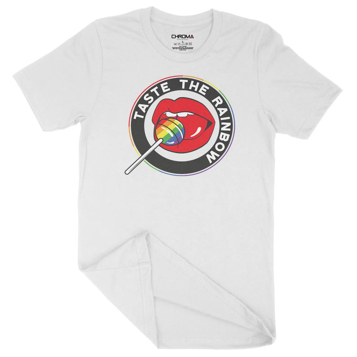Taste The Rainbow LGBTQ | Unisex Adult T-Shirt Chroma Clothing