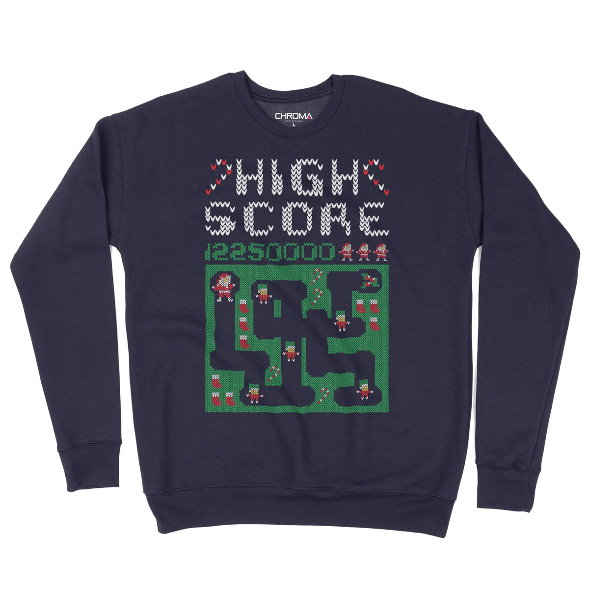 High Score Festive Stitch | Unisex Christmas Sweater Chroma Clothing