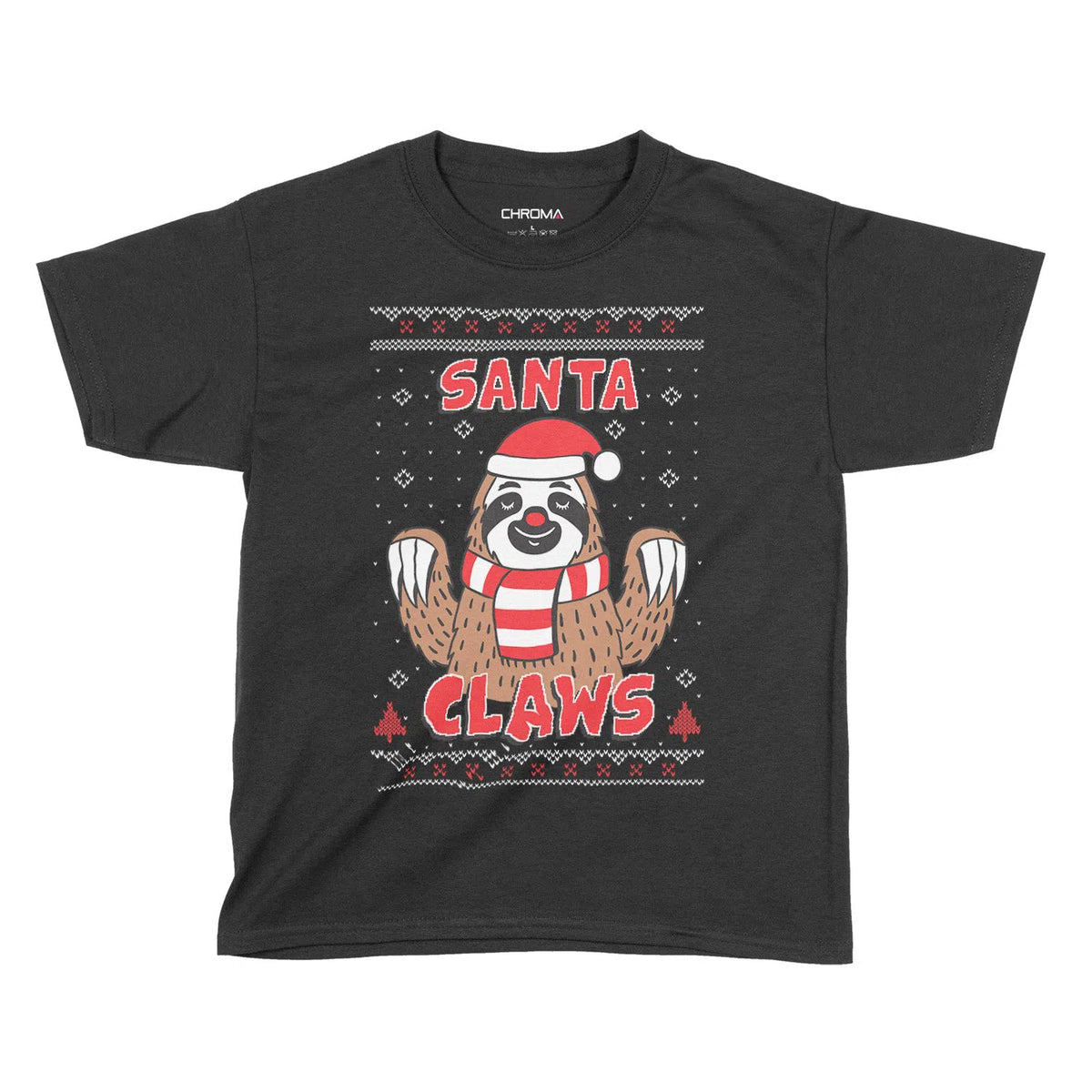 Santa Claws Festive Fun | Kids Christmas T-Shirt Chroma Clothing