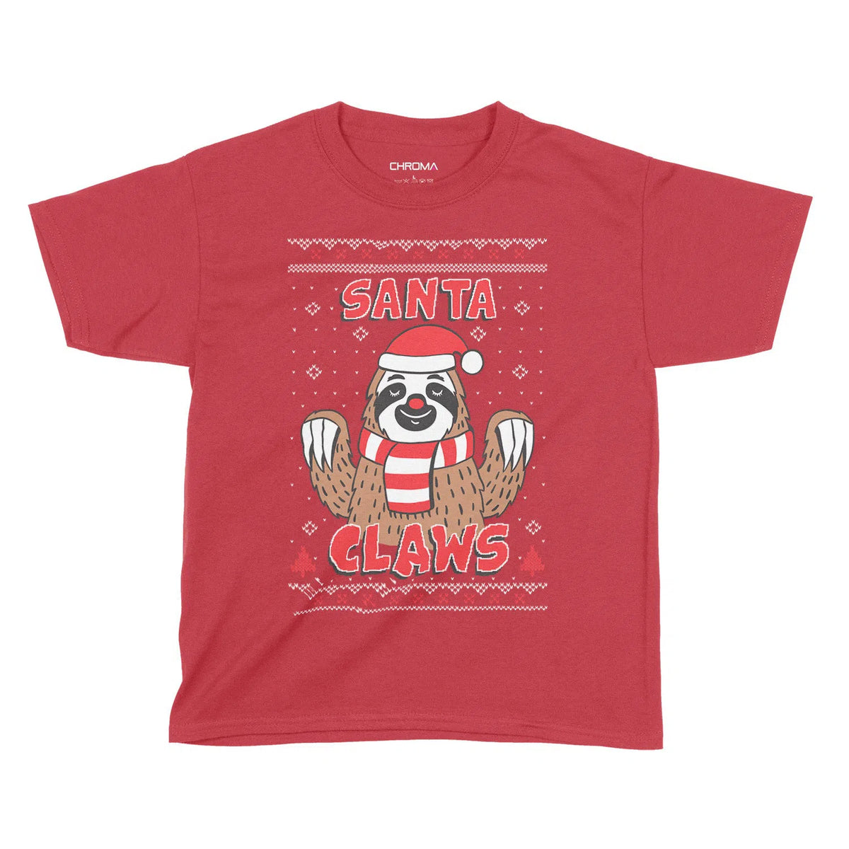 Santa Claws Festive Fun | Kids Christmas T-Shirt Chroma Clothing