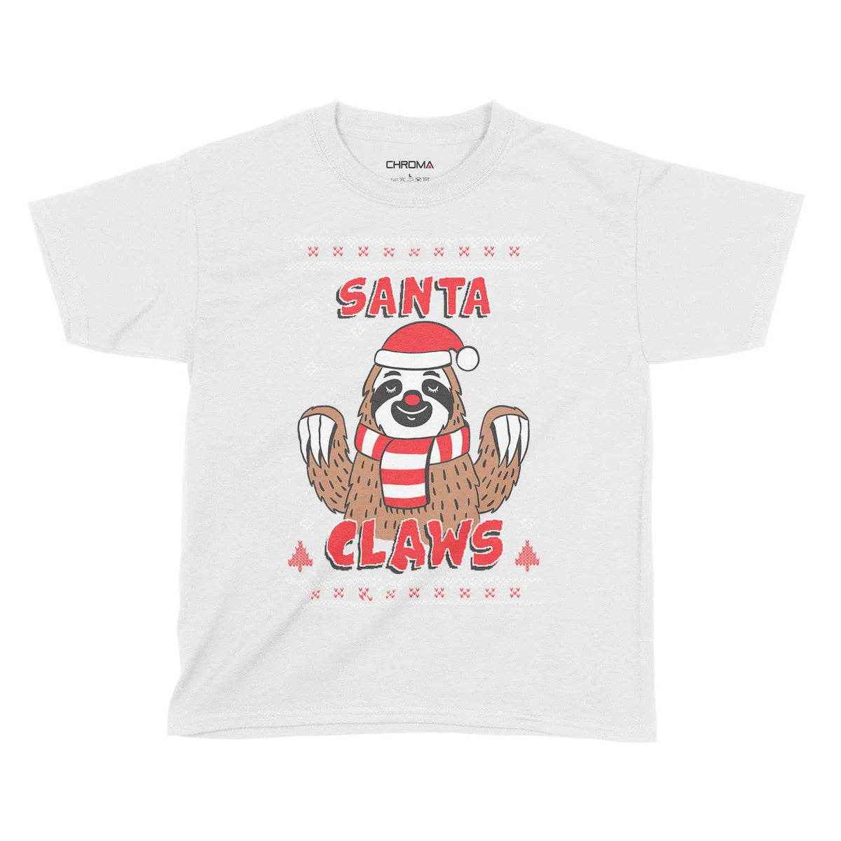 Santa Claws Festive Fun | Kids Christmas T-Shirt Chroma Clothing