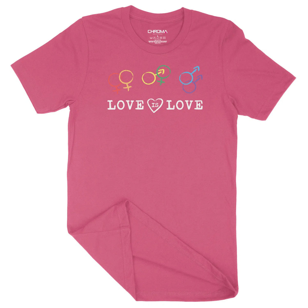 Love Is Love LGBTQ | Unisex Adult T-Shirt Chroma Clothing