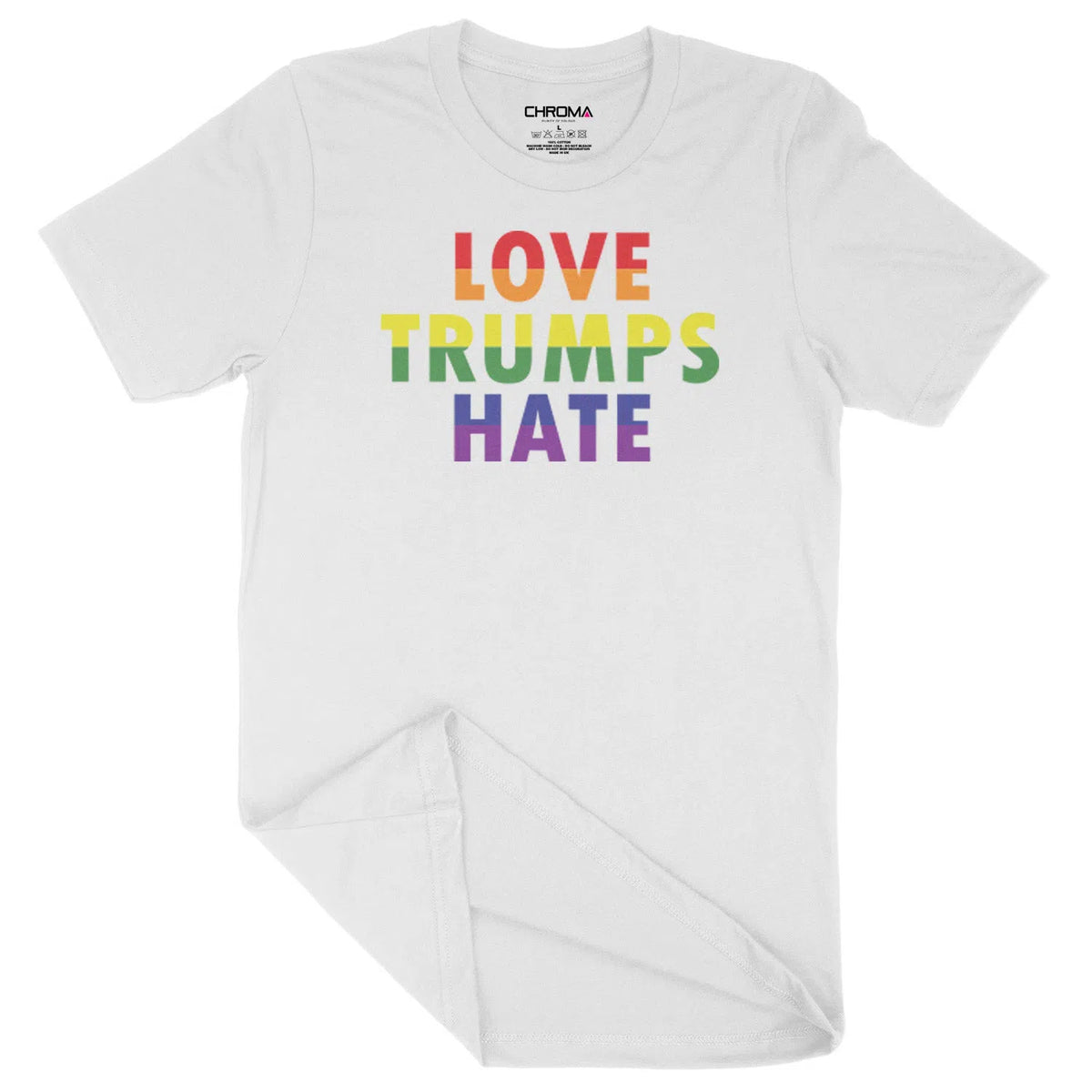 Love Trump Hate LGBTQ | Unisex Adult T-Shirt Chroma Clothing