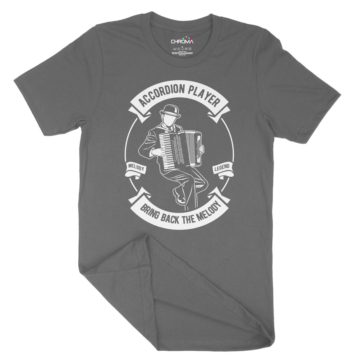 Accordion | Vintage Adult T-Shirt | Classic Vintage Clothing Chroma Clothing