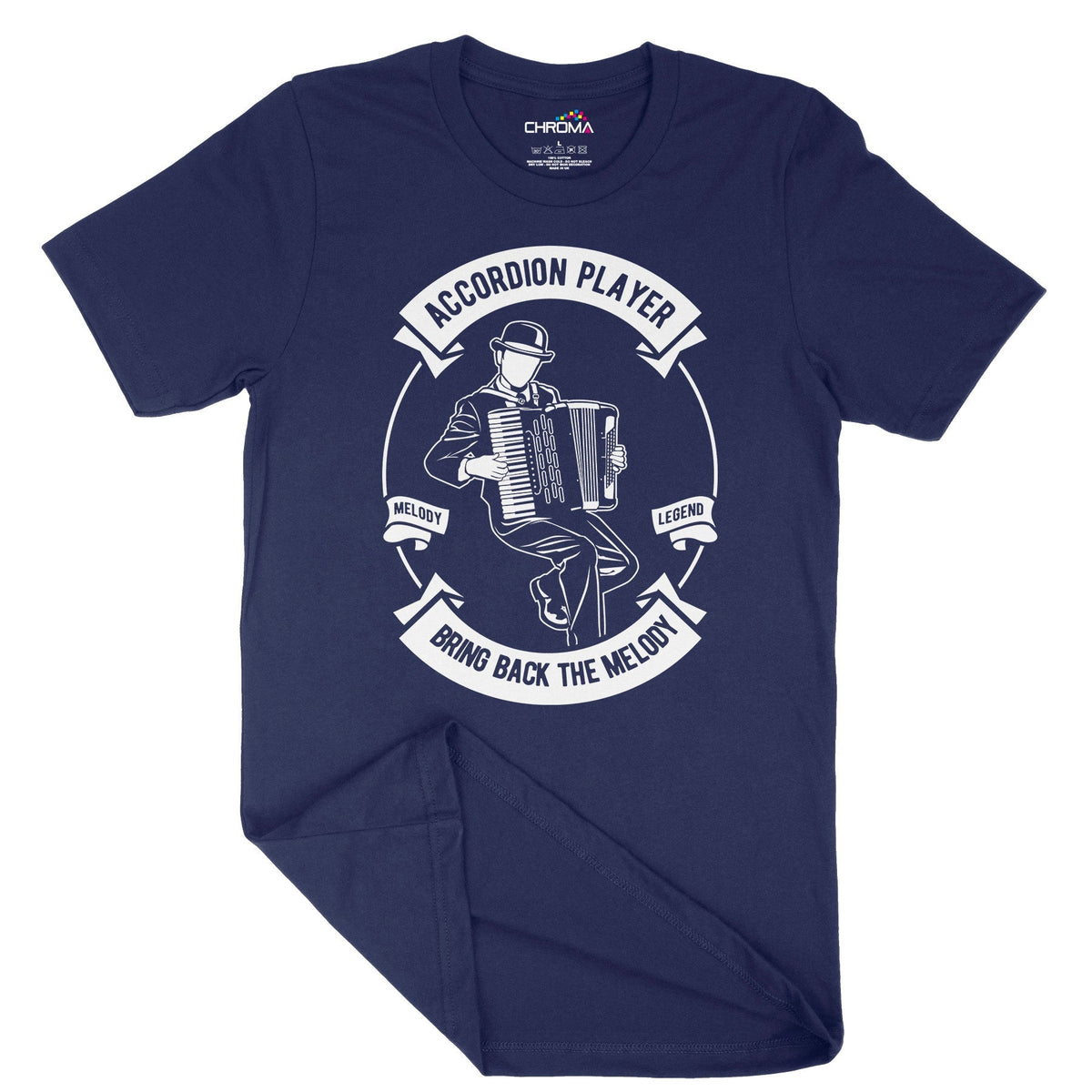 Accordion | Vintage Adult T-Shirt | Classic Vintage Clothing Chroma Clothing