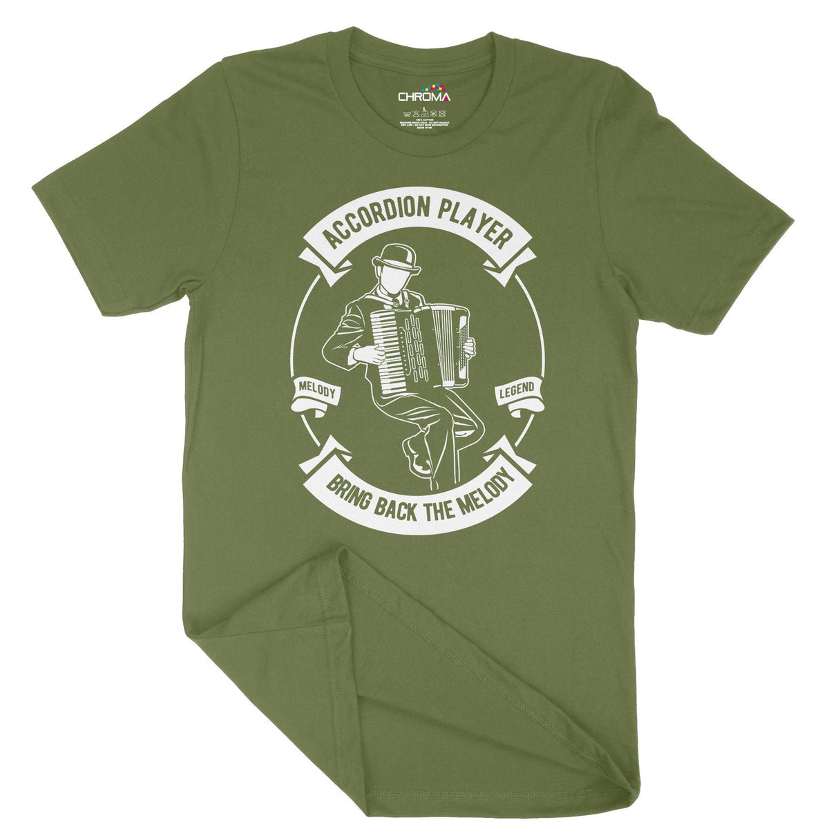 Accordion | Vintage Adult T-Shirt | Classic Vintage Clothing Chroma Clothing