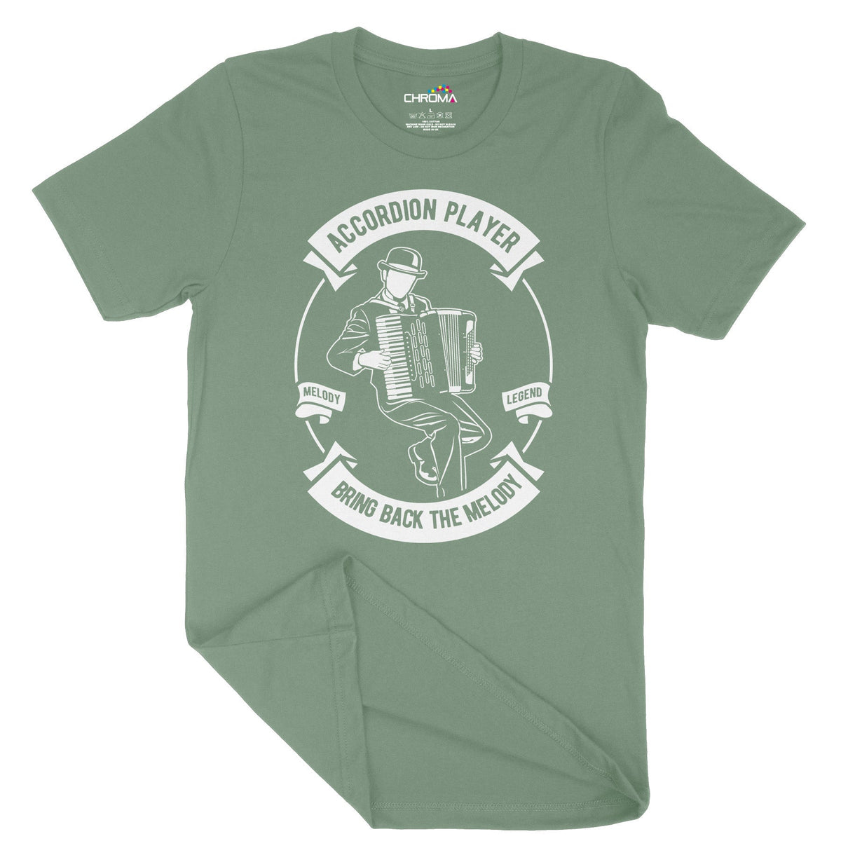 Accordion | Vintage Adult T-Shirt | Classic Vintage Clothing Chroma Clothing