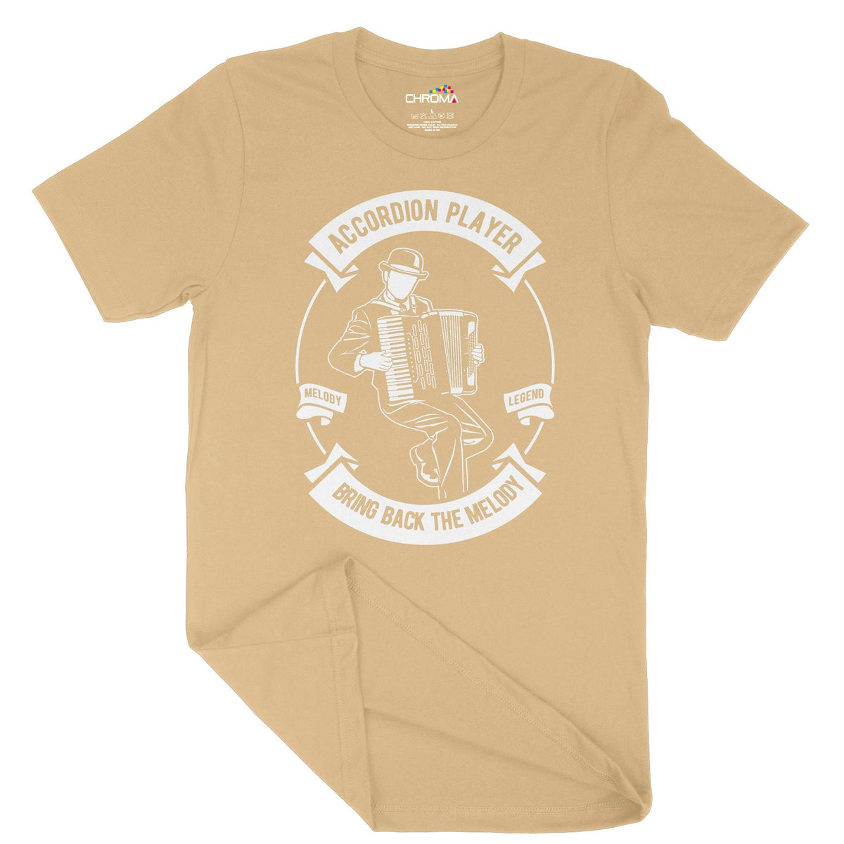 Accordion | Vintage Adult T-Shirt | Classic Vintage Clothing Chroma Clothing