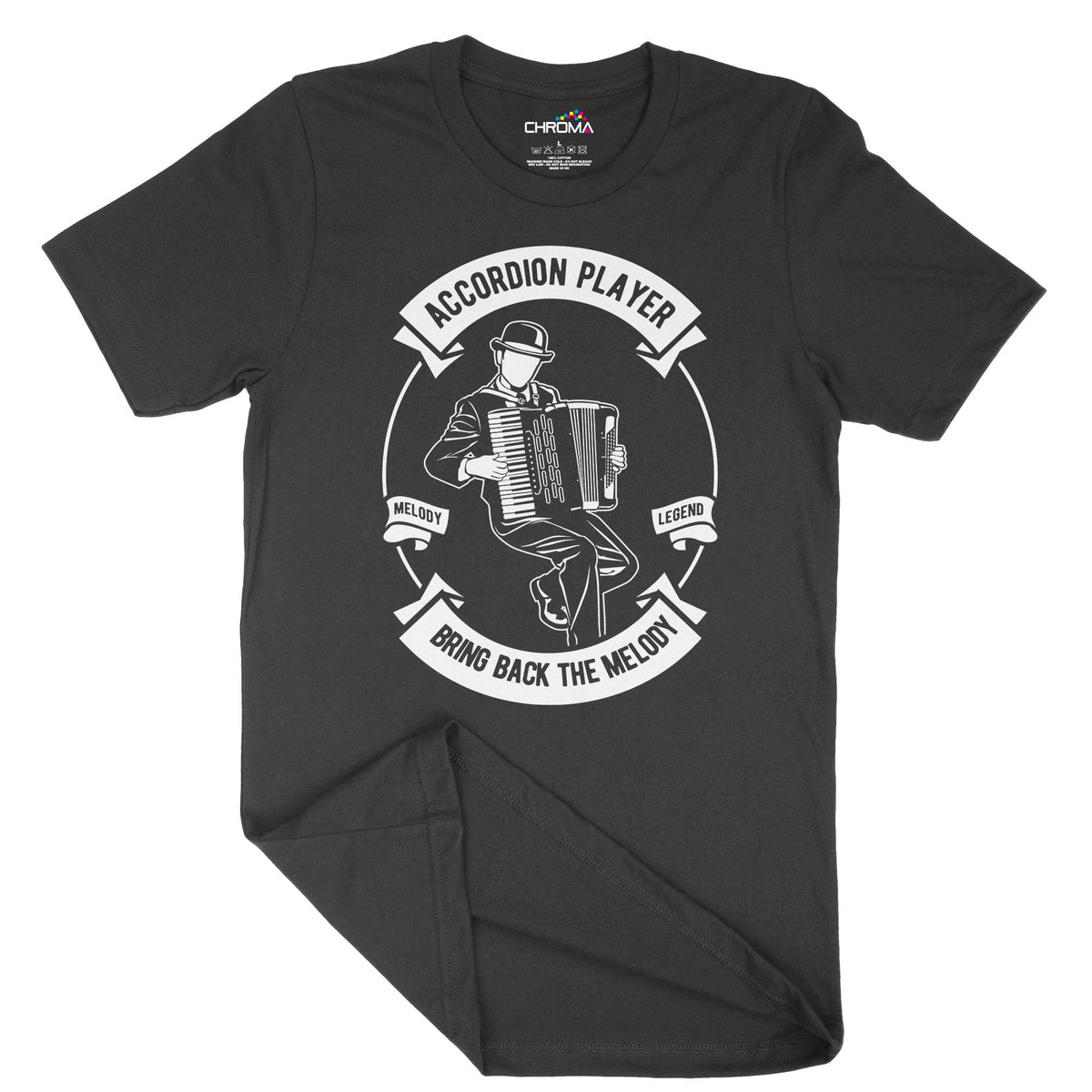 Accordion | Vintage Adult T-Shirt | Classic Vintage Clothing Chroma Clothing